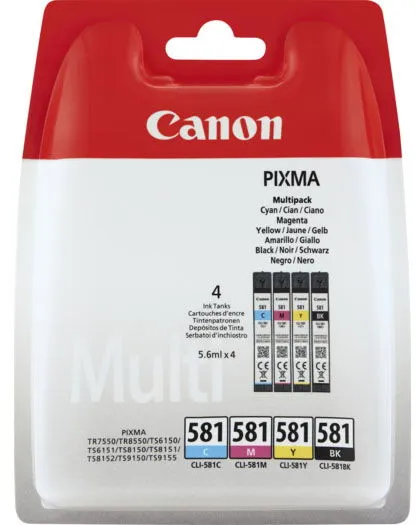 Canon CLI-581 Multi Pack blækpatroner flerfarvet